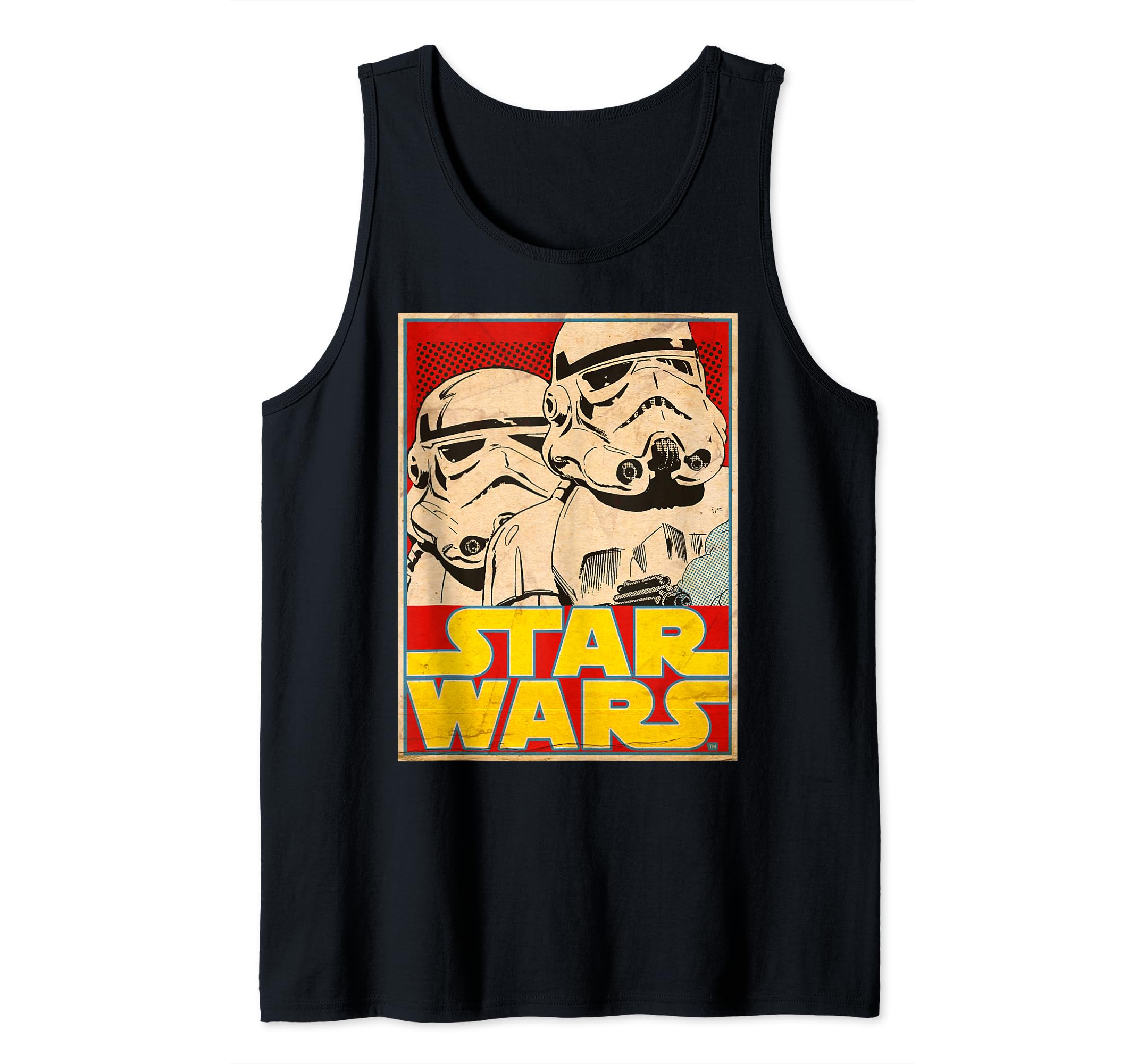 Star Wars Stormtrooper March Vintage Trading Card Tank Top, Black