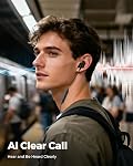 Truefree HD-100 Bluetooth Headphones, in-Ear Magnetic Neckband Earphone, Wireless Workout Earbuds, IP67 Waterproof, 11mm Drivers, 20H Playtime, Fast Charge, AI Noise Cancellation for Sports Work