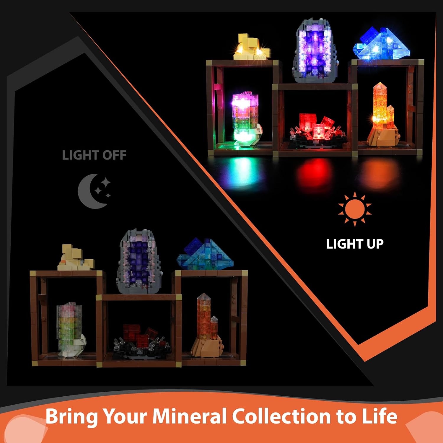 LED Lighting Kit for Lego 21362 Ideas Mineral Collection, Creative Light Kit Compatible with Lego 21362 (Lights Only, No Model) image 2