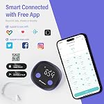 FITDAYS Smart Body Tape Measure with Bluetooth Fitdays APP for Body Fat & Muscle Measurement, LED Display,Type-C,Unlimited Users (Purple)