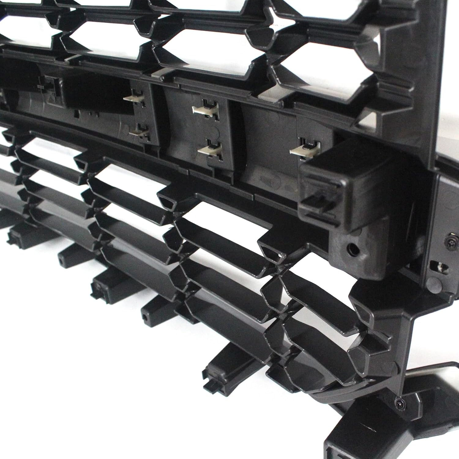 Front Bumper Upper Grille Grill Assembly Compatible with 2016-2019 Chevy Chevrolet Silverado 1500 Black Upper Grill Replacement for 84134049