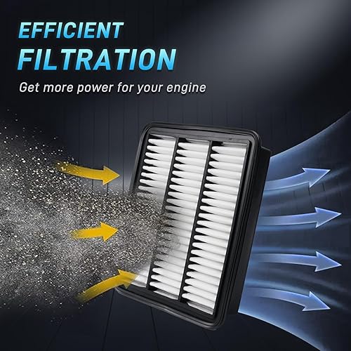 Miniatura 2 de Filtro de aire de motor CA12167 compatible con Mazda 6 2018-2021, CX-5 2019-2024 L4-2.5L, CX-5 2019 L4-2.2L, 2016-2023 CX-9 2.5L, filtro de aire de