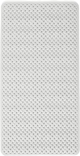 Vista 4 de Alfombra de baño antideslizante – 14.2 x 27.6 in con ventosas y agujeros de drenaje, lavable a máquina para ducha interior – Tapete antideslizante