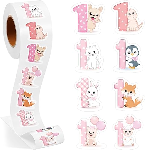 Miniatura 17 de 1 rollo de calcomanías de dinosaurio de animales, recompensa, suministros de oficina, incentivos, animales, calcomanías de fiesta de Navidad, 500