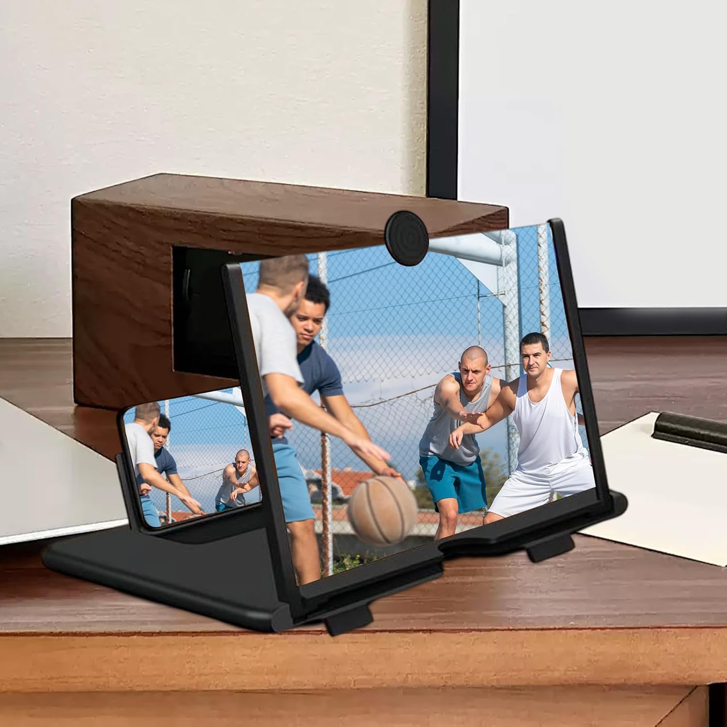 Foldable Screen Amplifier - 10 Inch HD Phone Magnifier for Movies | Compact Projector Enlarger for Games, Photos and Videos, Great for Home Use and Portable Viewing Needs