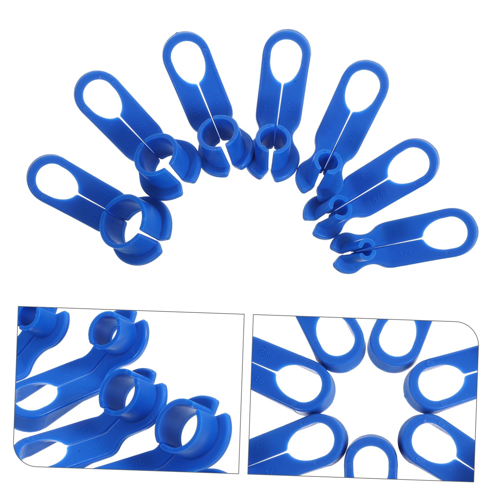 GRIRIW 7pc Fuel Line Disconnect Tool Set for Auto Maintenance Plastic Material for Durability