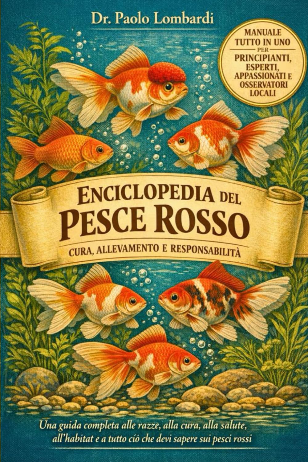 Enciclopedia del Pesce Rosso – Cura, Allevamento e Responsabilità: Una guida completa alle razze, alla cura, alla salute, all'habitat e a tutto ciò che devi sapere sui pesci rossi