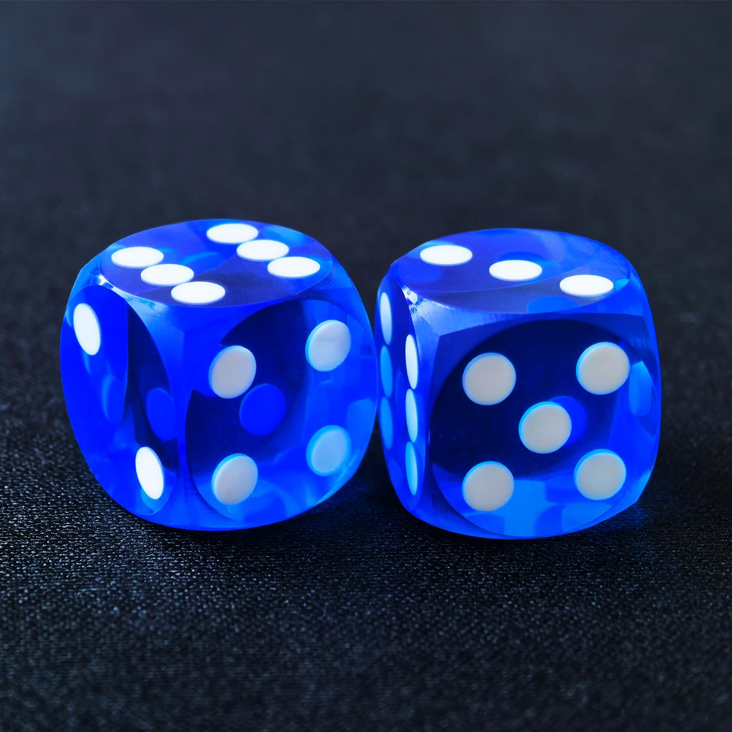 Bescon Professional Precision Backgammon Dice Round Corner 9/16" (14.3mm) with Beveled Corner, Without Serial Number