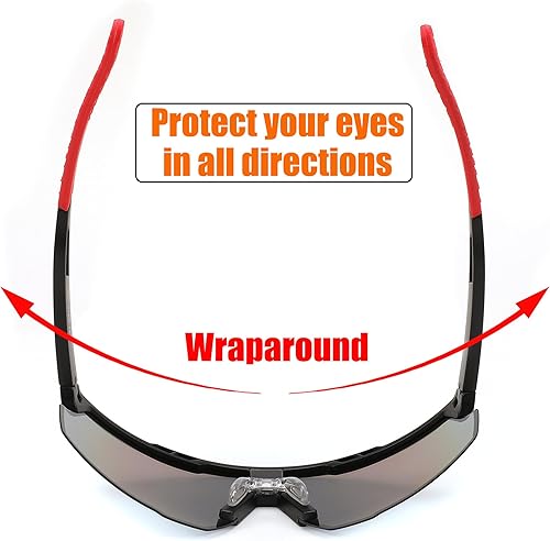 Miniatura 2 de FEISEDY Gafas de sol deportivas para hombres y mujeres, protección UV400, gafas de ciclismo, golf, béisbol, conducción, pesca, B0022