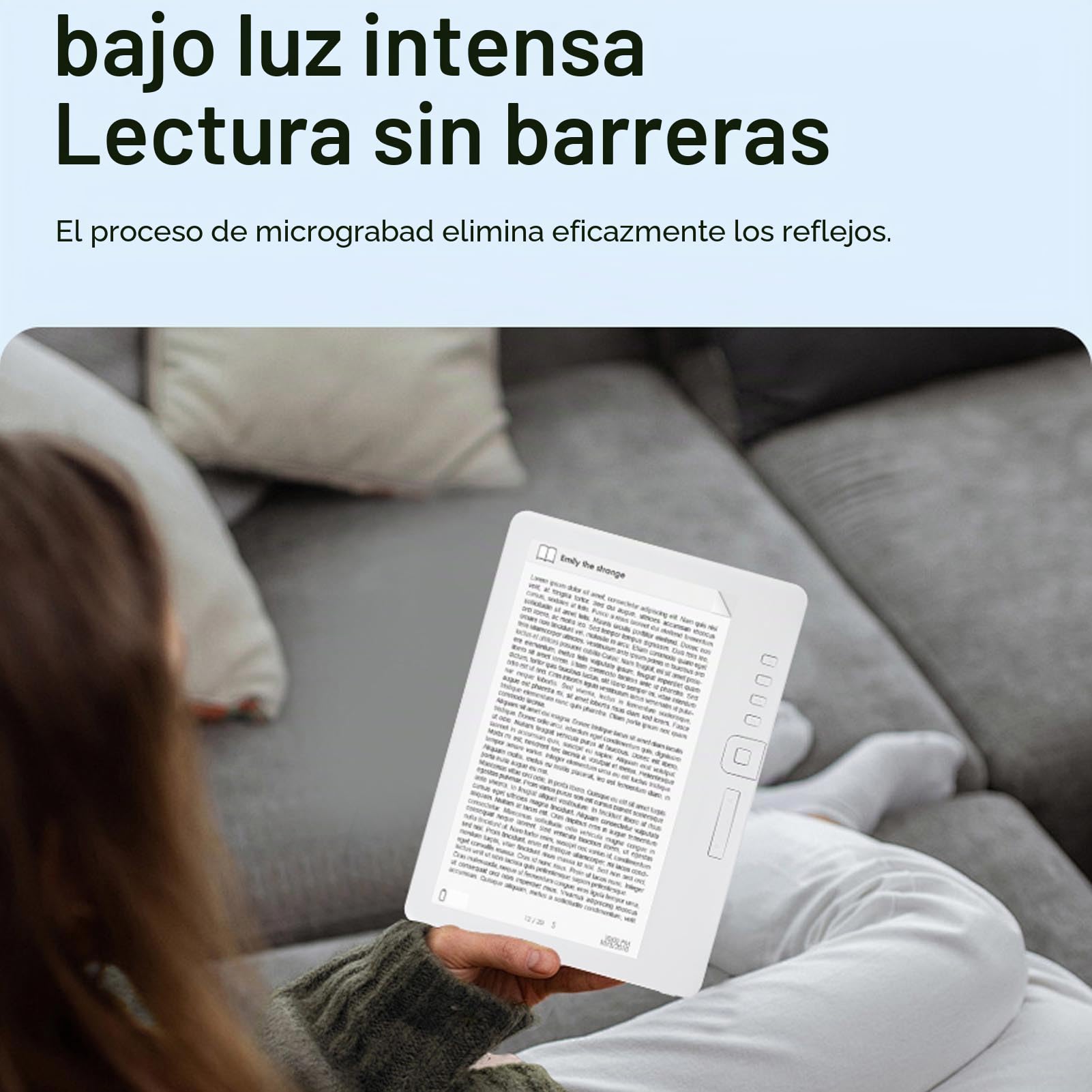 Annadue Lector de 7in E con Caja y Auriculares, Pantalla TFT Portátil para Libros TXT PDF, Batería de 20 H, Brillo Ajustable, Lector de Libros Electrónicos Multimedia con Protector de (16G)