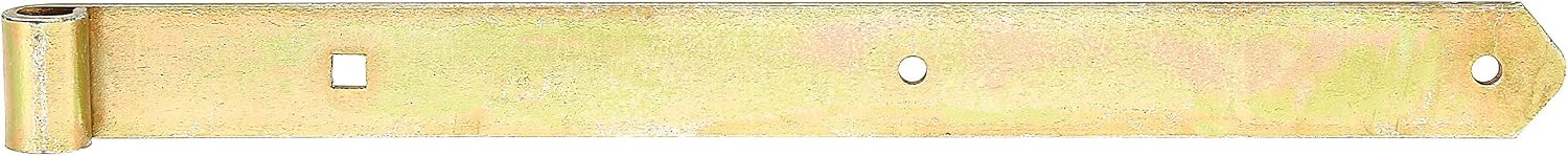 Strap Hinge Straight with Rounded End Rolle 16 mm / 500 x 45 mm / 1 STK. galvanisch Gelb verzinkt, Hot-dip (Yellow) Galvanised Surface