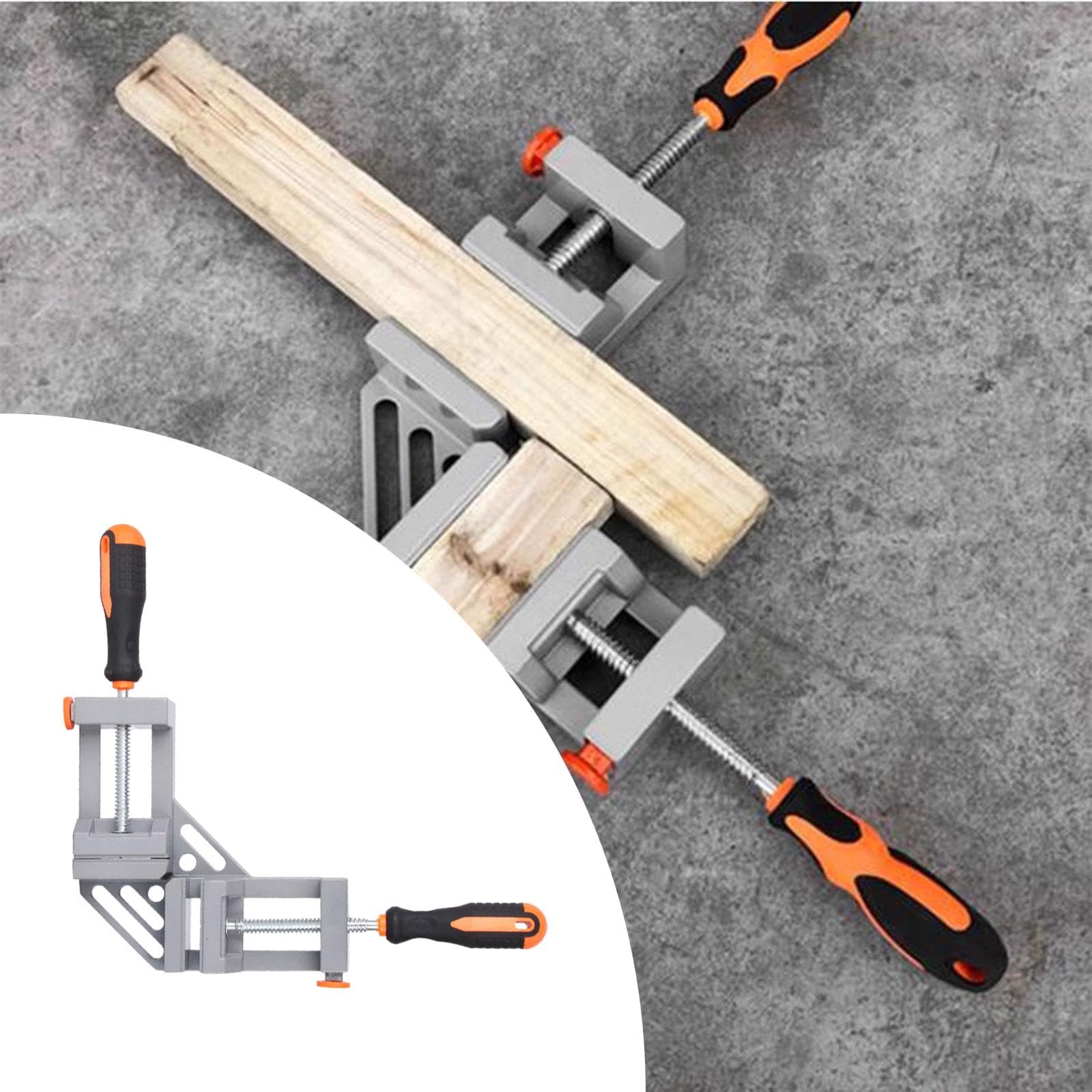 Baoblaze Angle Clamp Fixer, Angle Artifact Tool Sturdy Aluminum Alloy Professional Corner Clamp Woodworking Tool for Picture Frame