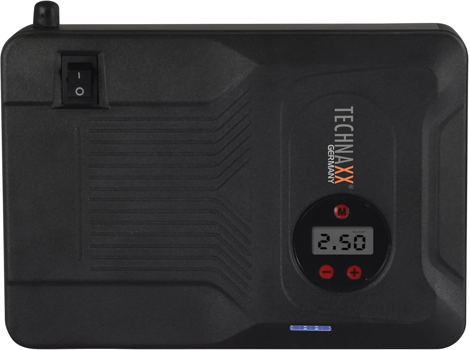 Top view of the Technaxx TX-219 4-in-1 Multifunction Jump Starter.