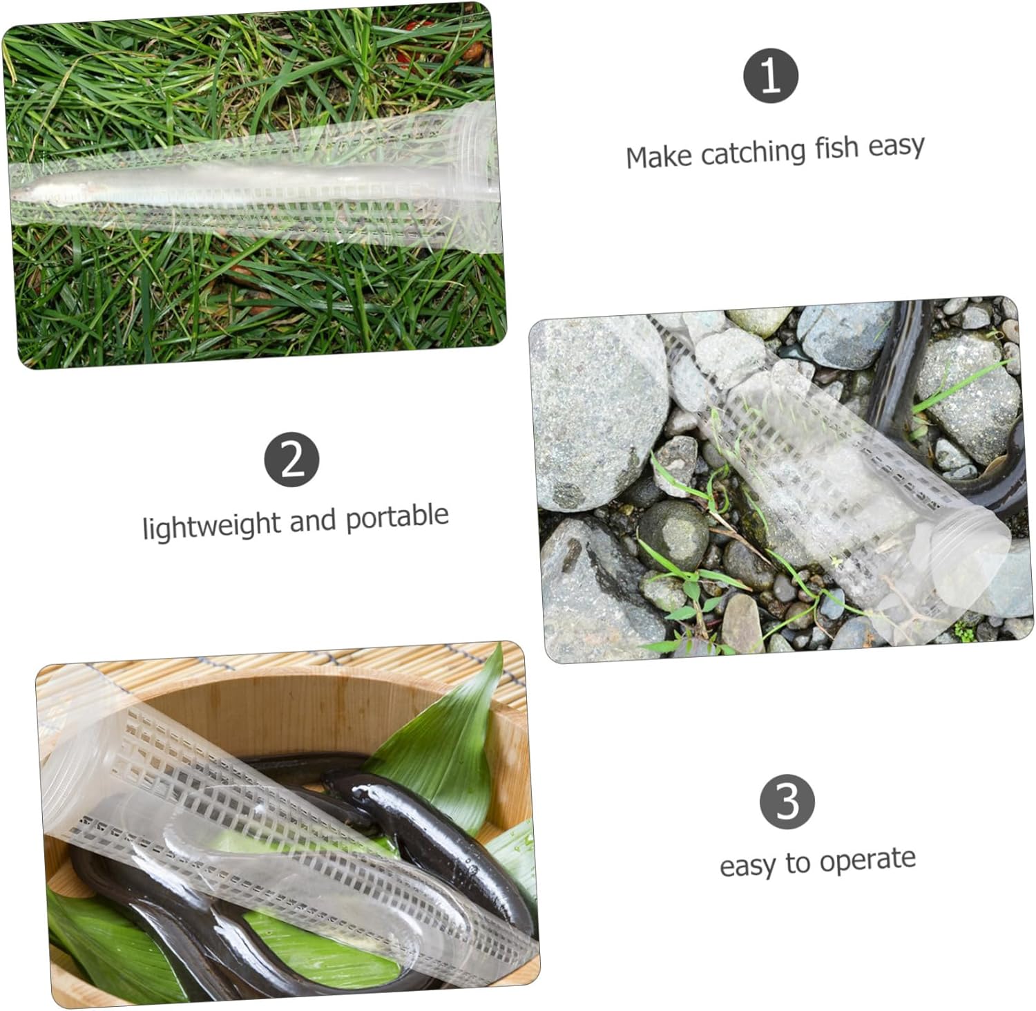 BESPORTBLE EEL Dip Crayfish Fishing Case Holder Trawl Fishing Net Automatic Fishpond Turtle Traps for Decor Tackle