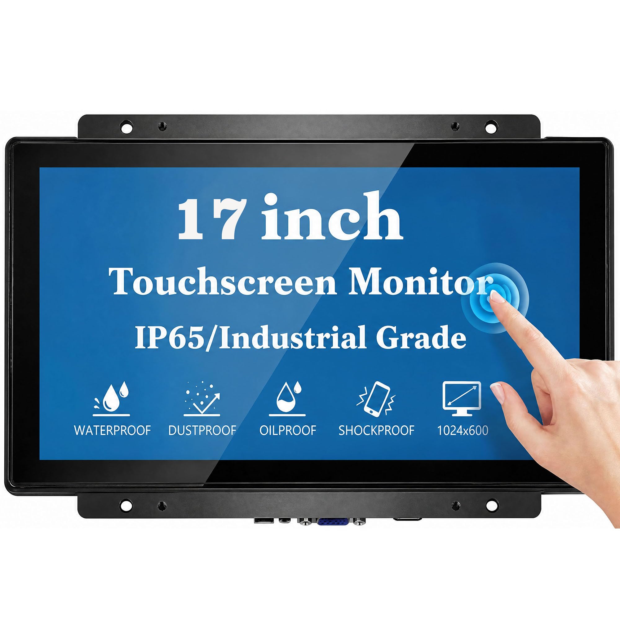 17 Inch Open Frame Capacitive Touchscreen Monitor - 1280x1024 Resolution 5:4 SXGA 300 Nits LCD LED Display - for VESA Panel Mount Kiosk Automation POS Vending HMI and Industrial Signage
