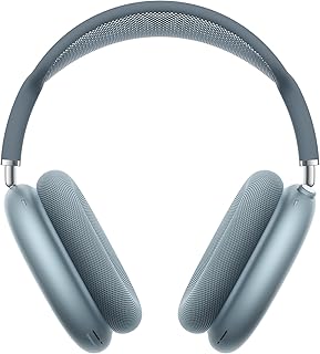 Apple AirPods Max Wireless Over-Ear Headphones, Pro-Level Active Noise Cancellation, Transparency Mode, Personalised Spatial Audio, USB-C Charging, Bluetooth Headphones for iPhone - Blue