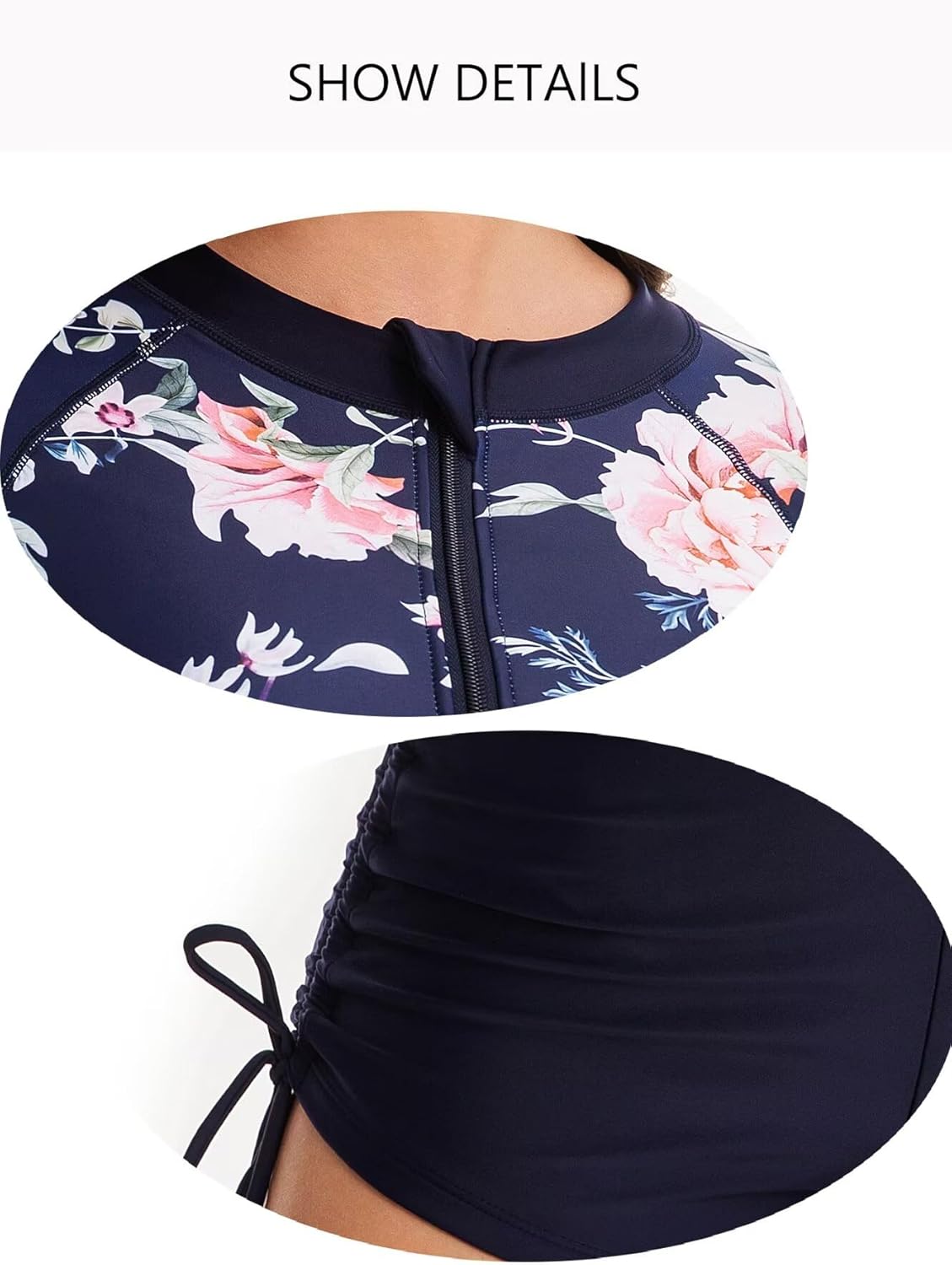 Women Two Piece Rash Guard Swimsuits UPF 50+ Swim Shirt with Boyshort Bottom,One Piece Bathing