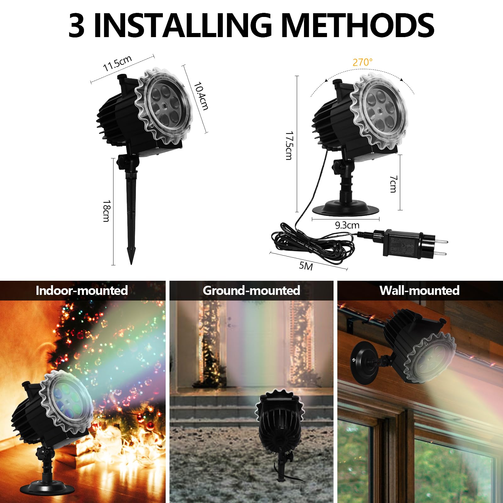 96 Patrones Proyector Navidad Exterior,Proyector Luces Navidad con Control Remoto Temporizador,Navidad Decoración 2026,Impermeable Lámpara de Proyección para Fiesta Cotillon Nochevieja Regalo