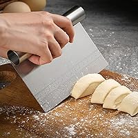 Vista 2 de Juego de herramientas de pizza de 3 piezas, incluye rodillo de pizza de pastelería, cortador de masa de pizza que ahorra tiempo y cortador de masa