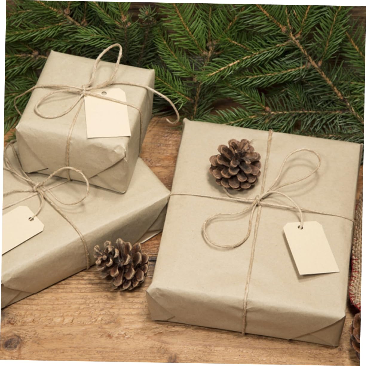 Hohopeti Present Wrapping Kraft Roll 0.3m Width 30m Length Pack of 1 for Art Craft Flower Decor Paper