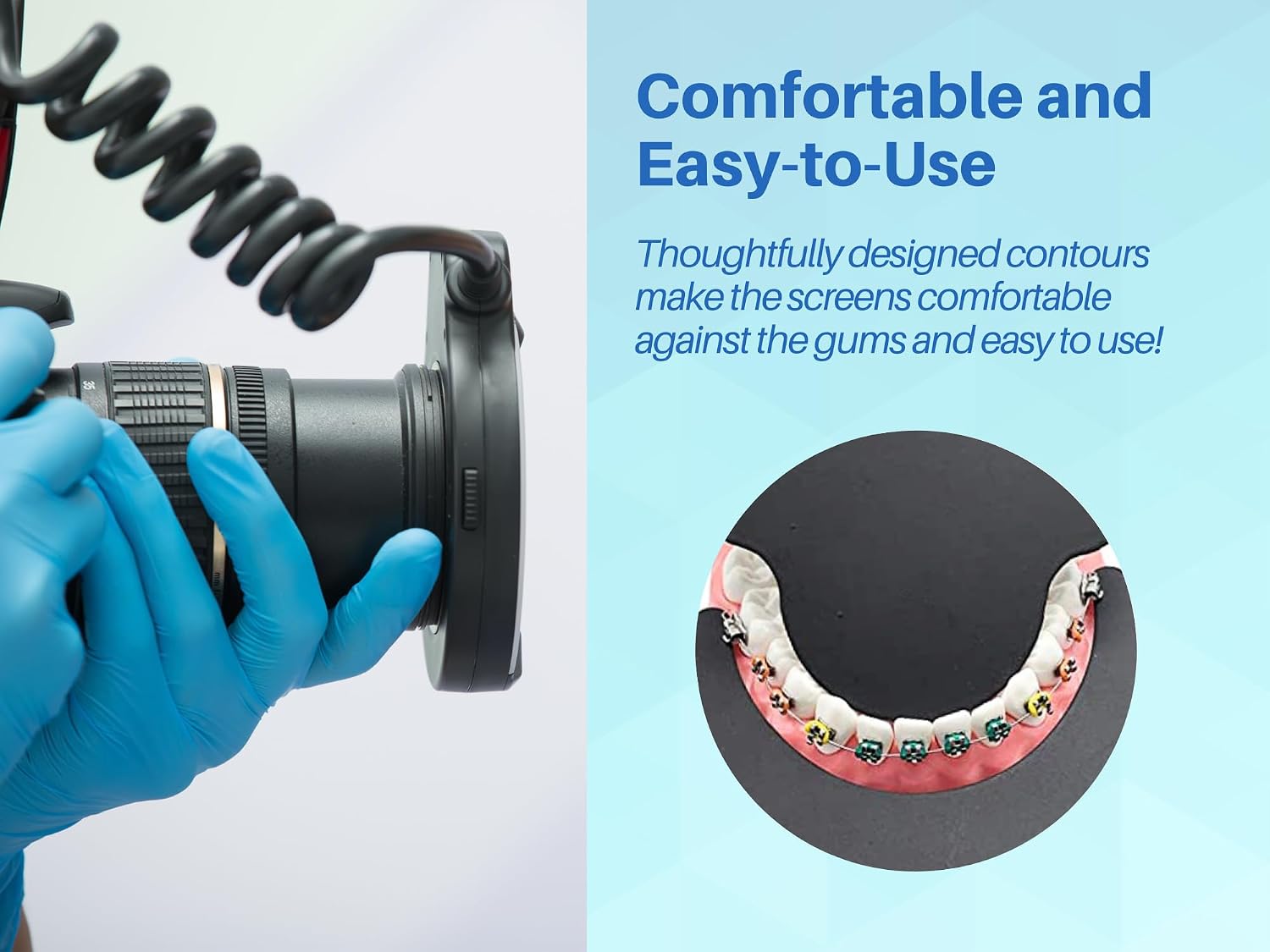 Photographic Black Contraster Autoclavable Dental Orthodontic Oral Cheek retractors Photographic Black Background Backdrop ARTMAN Brand by Wise Linkers
