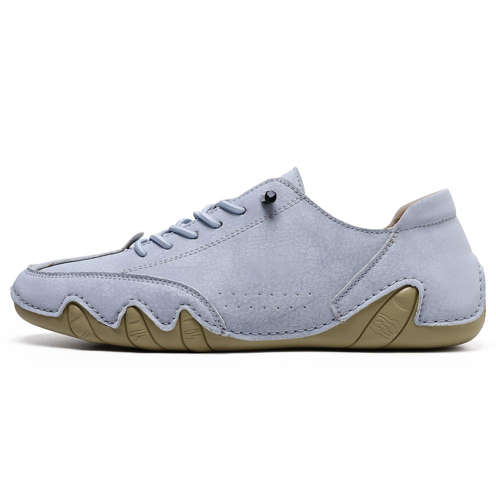 Scarpe da uomo ultra comode, basse da barca, in pelle, durevoli, per attività all'aria aperta, antiscivolo, unisex, basse, casual, tinta unita, per il tempo libero
