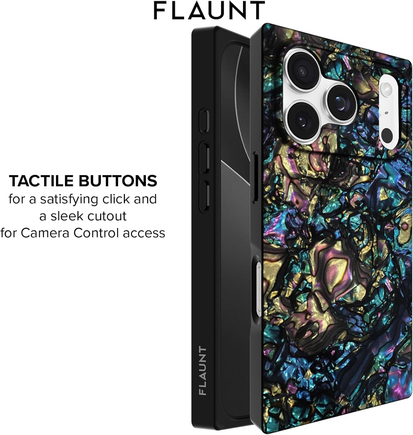 iPhone17Pro FLAUNT（R）スクエアケース Amazon.com: Flaunt Official Square iPhone 17 Pro Case - Abalone