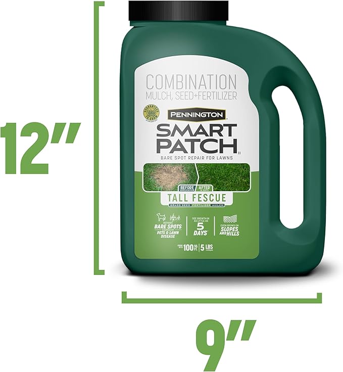 Pennington Smart Patch Tall Fescue 5lb Reparación Césped miniatura 3