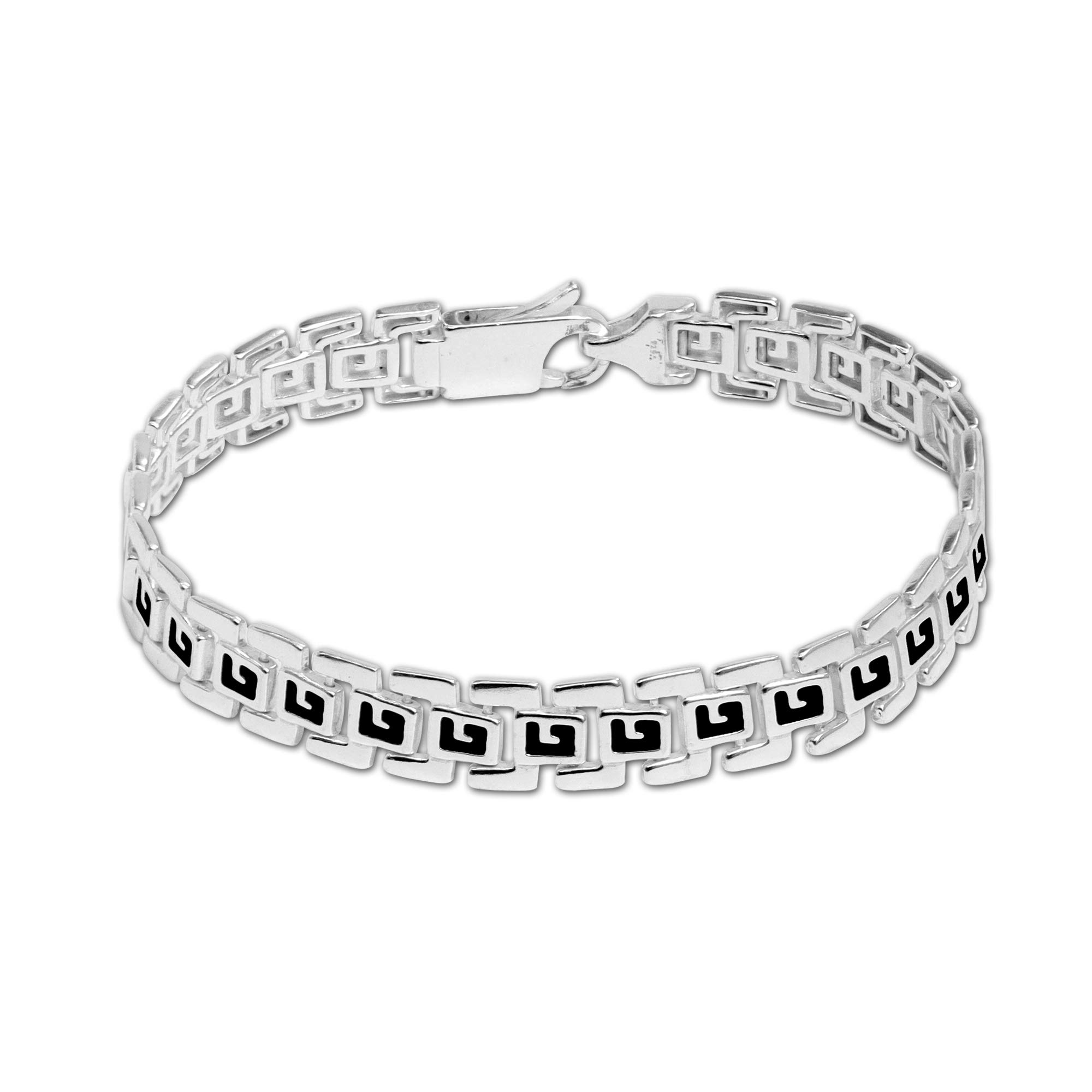 Silver Style 925 Sterling Silver Retro Bracelet For Men (silver) (B091T5LDW3) Amazon Price History, Amazon Price Tracker