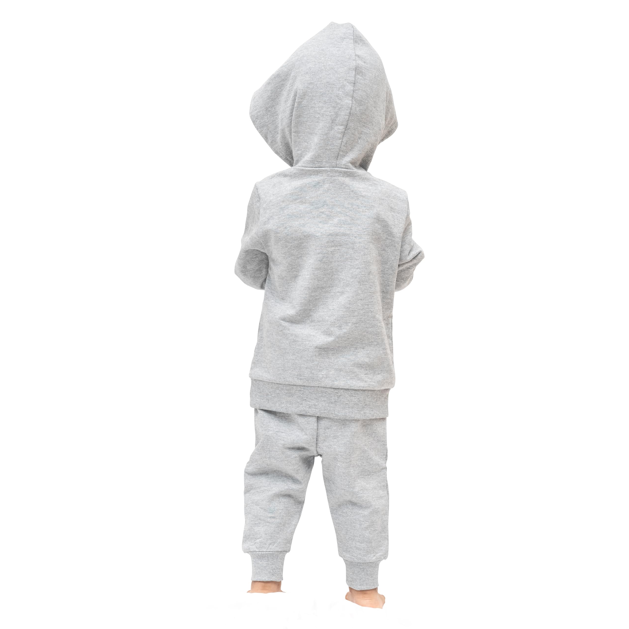 ARIEL Kids Cotton Fleece Full Sleeve Hoodie Sweatshirt & Sweatpant Clothing Set for Boys and Girls (SCARF-MEL_2-3 years) 2