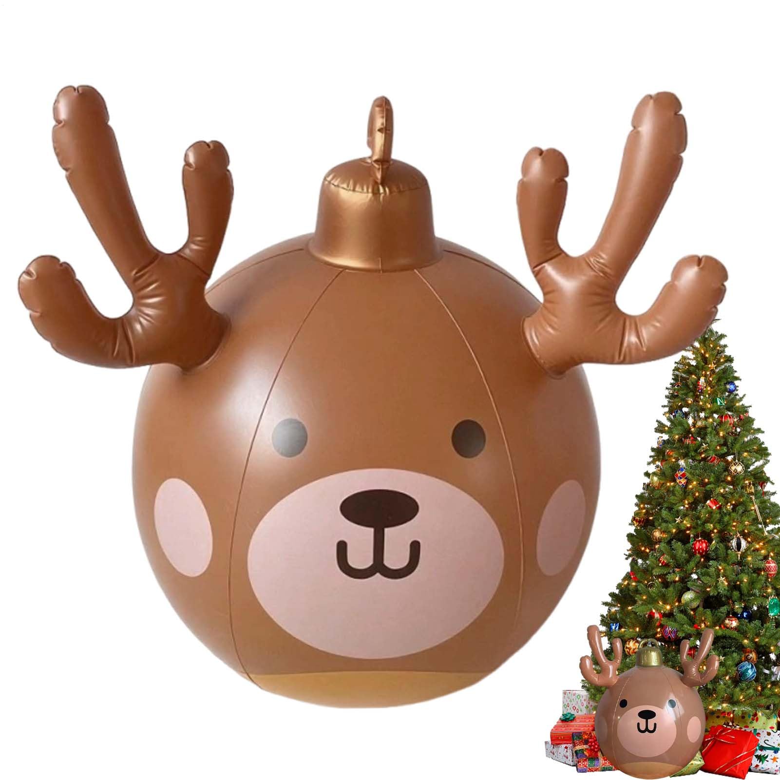 Décoration de cerf de Noël pour extérieur et jardin familial festive
