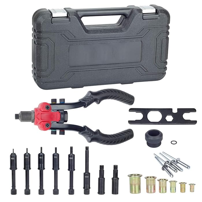 Buy 3in1 HeavyDuty Hand Rivet Nut Gun Reaming Tool Set with 90