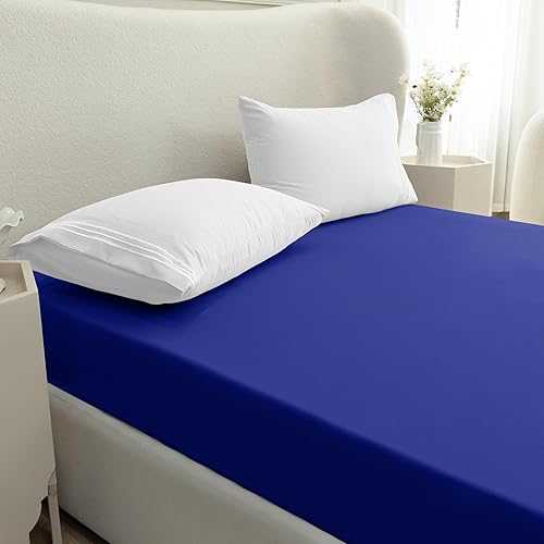 Miniatura 3 de Mocassi - Sábana bajera ajustable de tamaño King, fresca, profunda caída lateral de hasta 16 pulgadas, 1800 hilos, suave, resiste arrugas, una