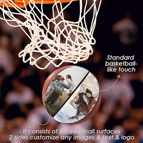 Miniatura 4 de Baloncesto con foto personalizada, pelota de fútbol urbano de piel sintética personalizada, tamaño oficial 7 y 5, para interiores y exteriores,