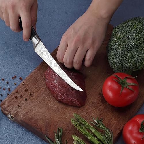 Miniatura 6 de hunnycook Cuchillo de deshuesado curvado de 6 pulgadas con caja de regalo