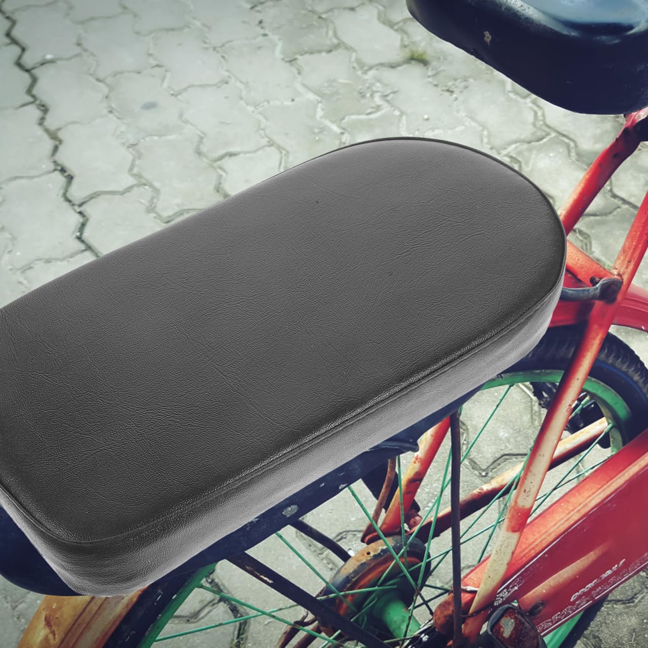 Sosoport Coussin De Siège Arrière De Vélo Épais Artificiel Confort Optimal pour Passagers pour Adultes Et Design Pratique Et pour Cyclisme