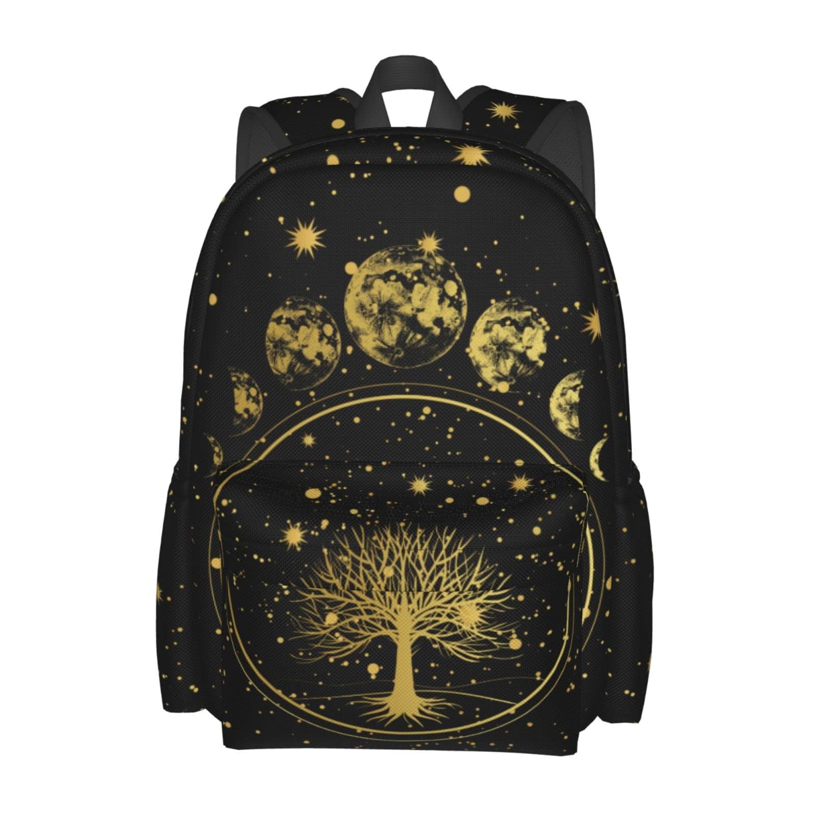 famliihw Tree Sun and Moon Phase Backpack Bookbag Laptop Backpacks Multipurpose Daypack for Boys Girls School Men Women Travel Hiking