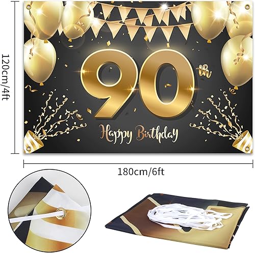 Miniatura 141 de HAMIGAR Fondo de pancarta de feliz cumpleaños número 17 de 6 x 4 pies, decoraciones de cumpleaños de 17 años, suministros de fiesta para niñas