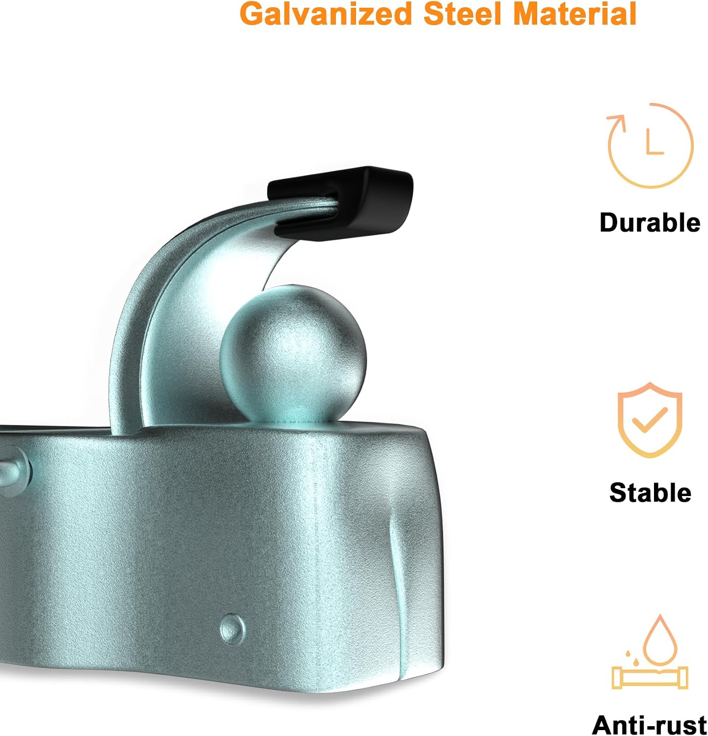 Trailer Hitch for Bicycle, Cargo Trailer Coupling, Durable Steel Material, Suitable for Ordinary Bicycle Seat Post, for Grocery/Camping Transportation