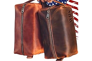 Personalized Leather Dopp Kit for the Dapper Gentleman