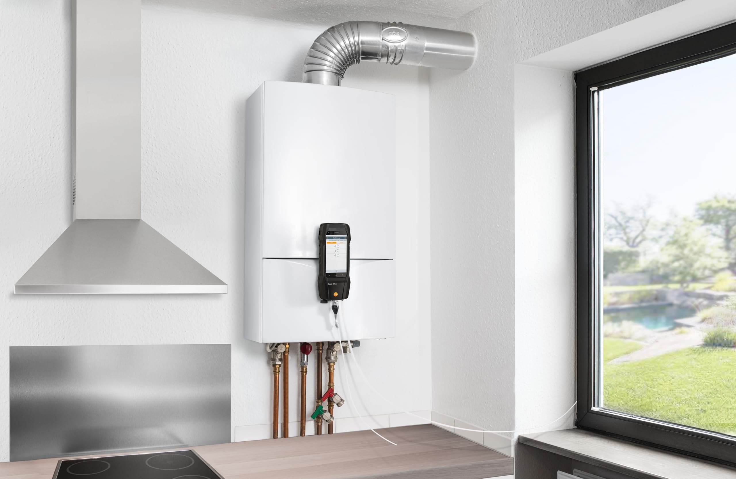 testo Kit avanzado de analizador de gases de combustión más de 300