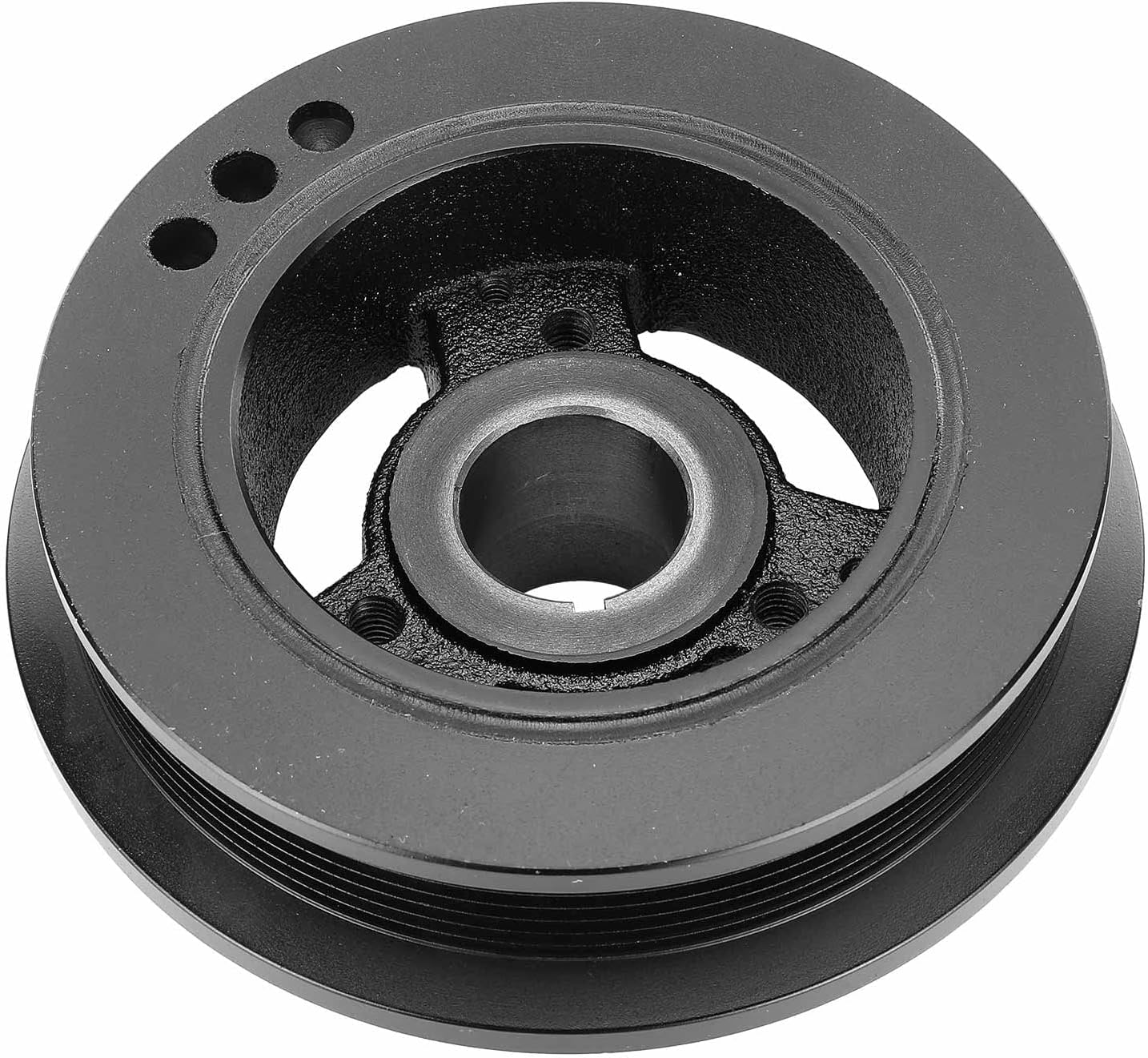 A-Premium Engine Harmonic Balancer Crankshaft Pulley - OHV L6 4.9L - Compatible with Ford Vehicles - 1996 E,F Class, E-150 E-250 E-350 Econoline, F-150, F-250, F-350 & More, Replace# F6UZ6316A