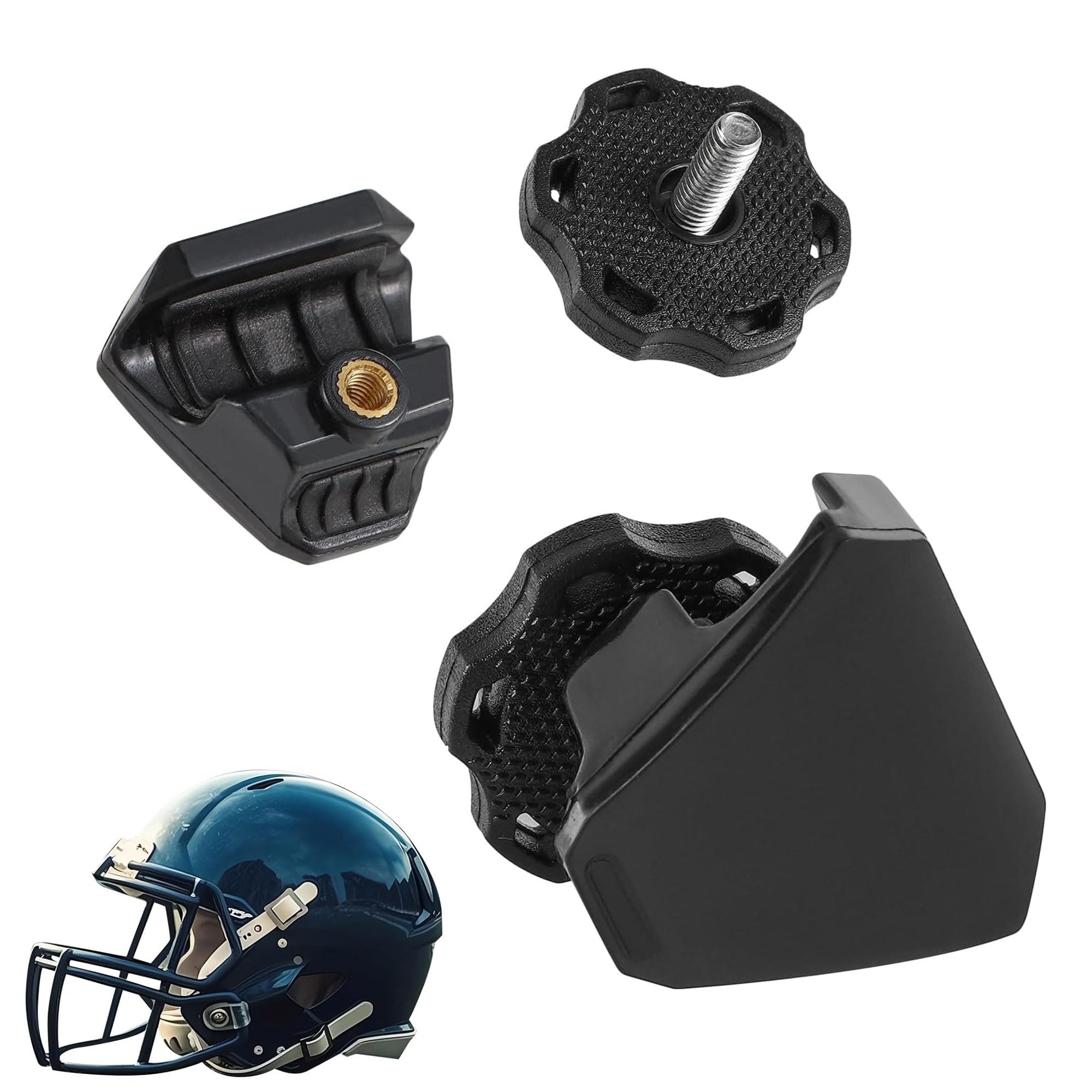 1 Par Clips para Visera de fútbol Cascos de fútbol Tornillos de Pulgar para Cascos de fútbol Clips de Repuesto para Visera de fútbol Clips de liberación rápida Clips Visera fútbol para Cascos