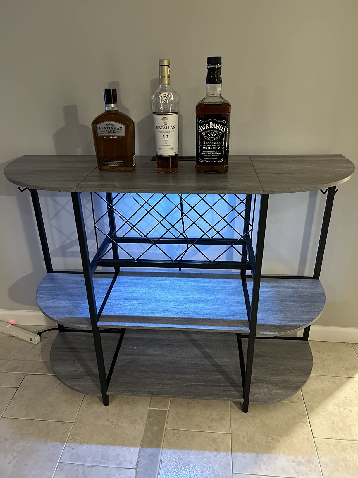 32/mo Finance Unikito 4Tier Metal Coffee Bar with Outlet