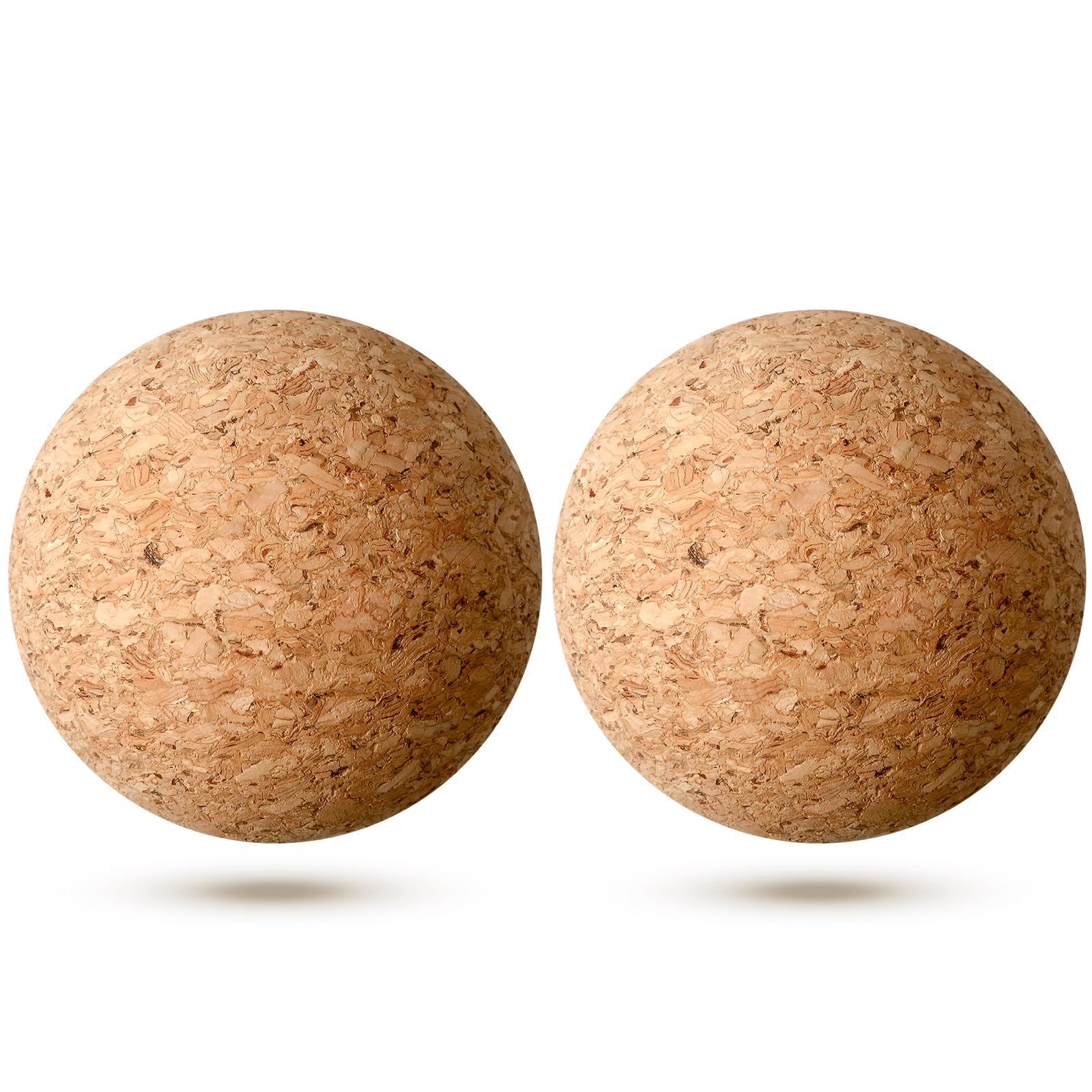 Shappy 2 Pieces Cork Ball Wooden Cork Ball Stopper for Wine Glass Decanter Stopper Replacement Wine Carafe Decanter Bottle Replacement for Christmas Holiday Party Supply (2.4 Inch,2 Inch)