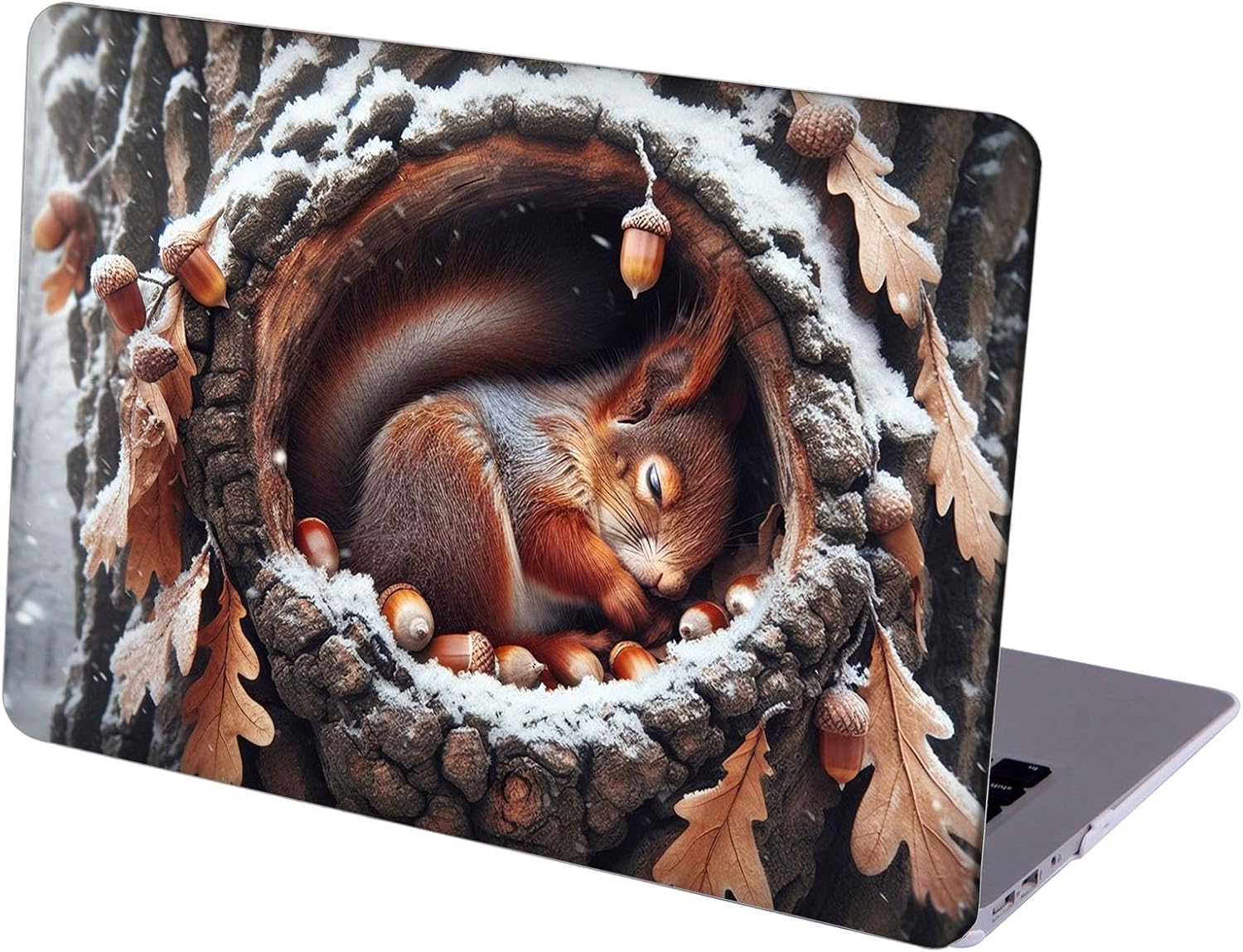Compatible with MacBook Neo 13-inch, Hard Shell Case with Keyboard Cover and Screen Protector (A3404 A18 Pro chip, 2026 Release) - Squirrels MC23408