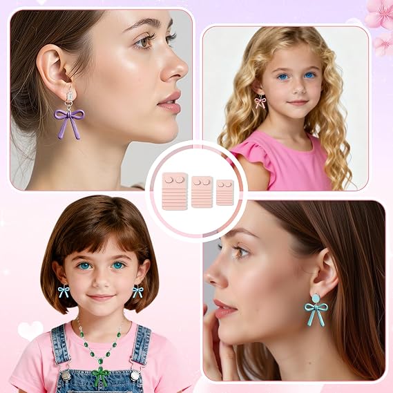 Polymer Clay Bow Maker Polymer Clay Earring Guide (White)