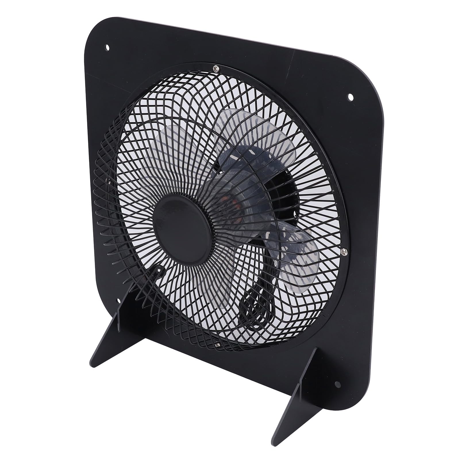 Fdit Panel Solar Monocristalino, Soporte con Ventilador de Aluminio de 10 | Salida de 100 W, Ventilación Silenciosa para Casas de Mascotas, USB/Tipo-C/DC