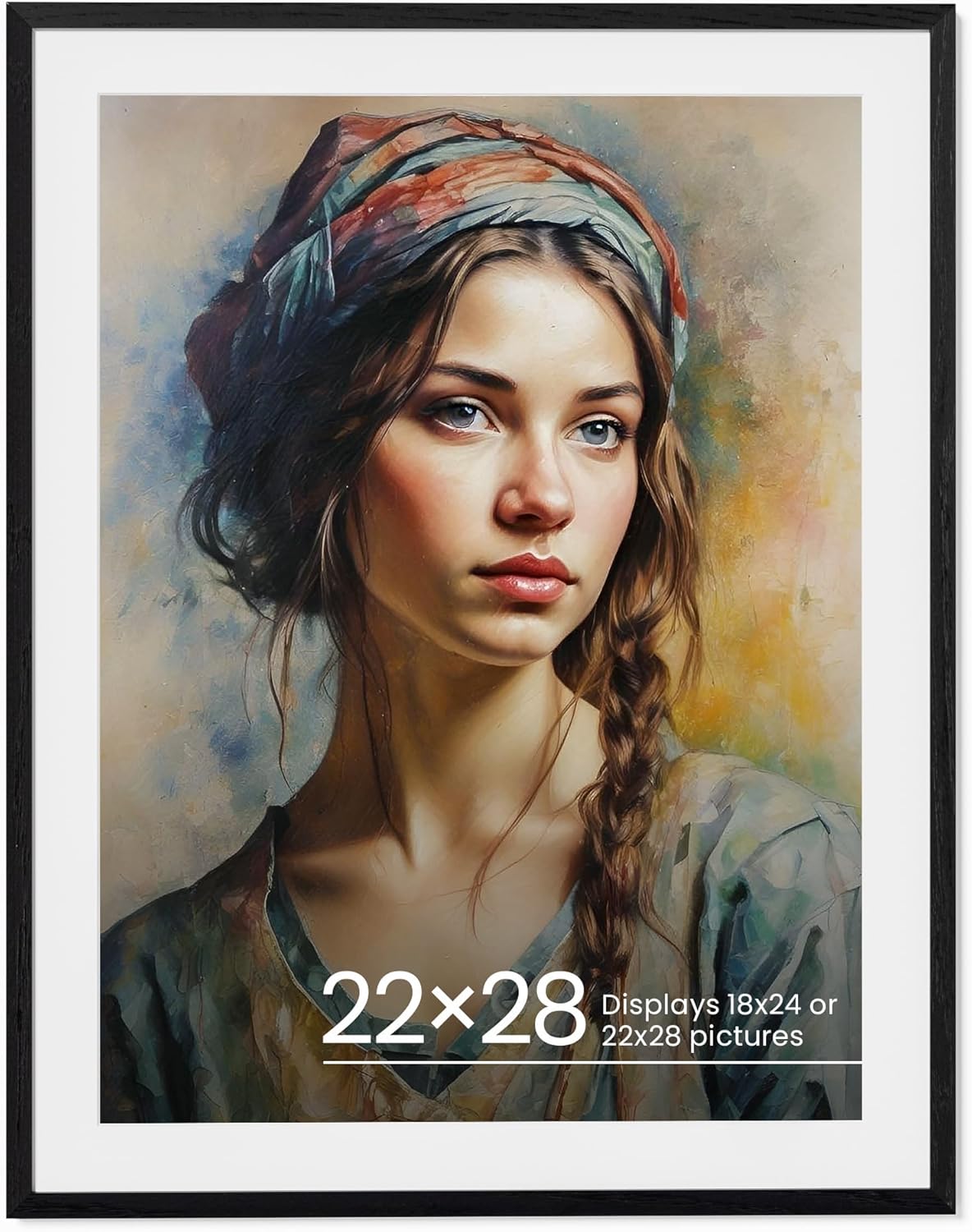 Vivelove 12x16 Natural Oak Wood Picture Frames Set of 3 -Poster Frames Frame with Mat to 8.5x11- Elegant Gallery Wall Frame Set for Posters, Art Display - Ideal for Wall Decor in Home