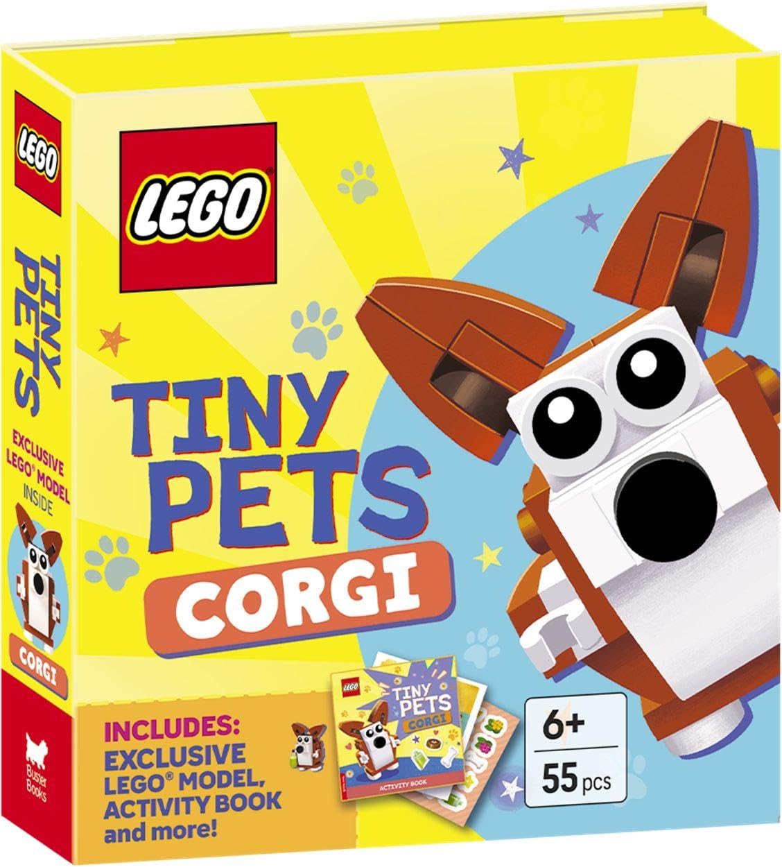 LEGO® Books. Tiny Pets: Corgi (with exclusive corgi mini-build, paper crafts,